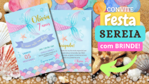 Leia mais sobre o artigo Convite Digital Sereia: Encante seus Convidados com um Convite Azul de Escamas + Brinde Exclusivo!